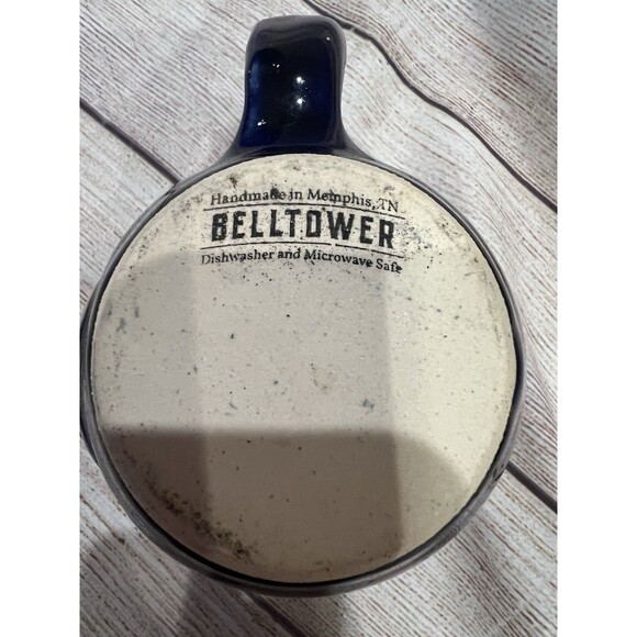 Belltower Blue and white tri-tone mug, stamp of Tennessee’s tri-star emblem - Picture 5 of 5